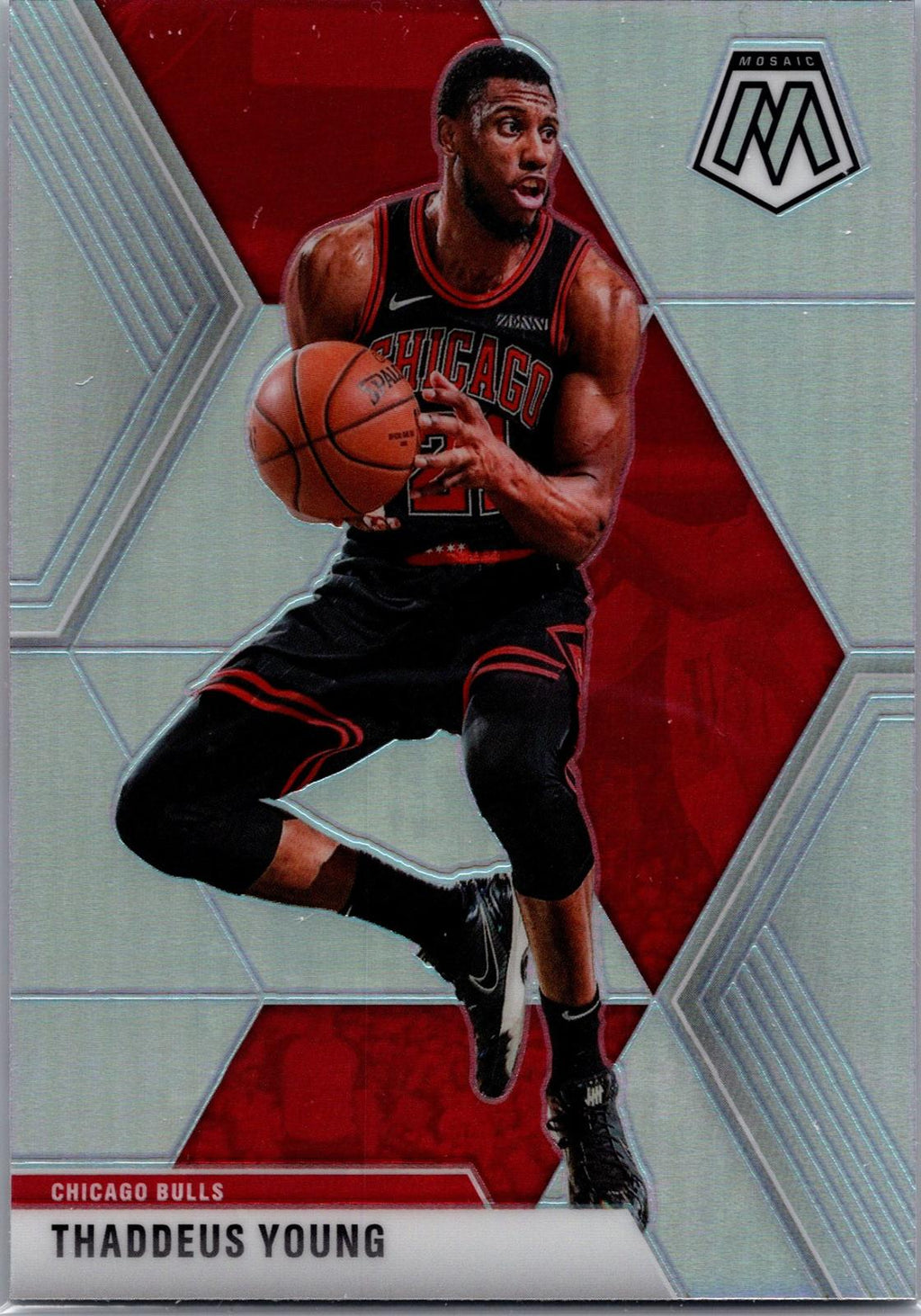 2019-20 Panini Mosaic #137 Thaddeus Young Prizm