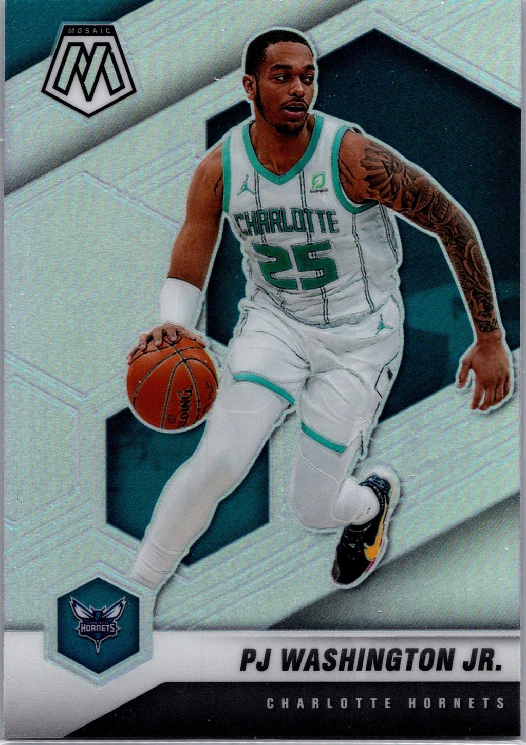 2020-21 Panini Mosaic #1 Kyle Kuzma Mosaic Fast Break Silver