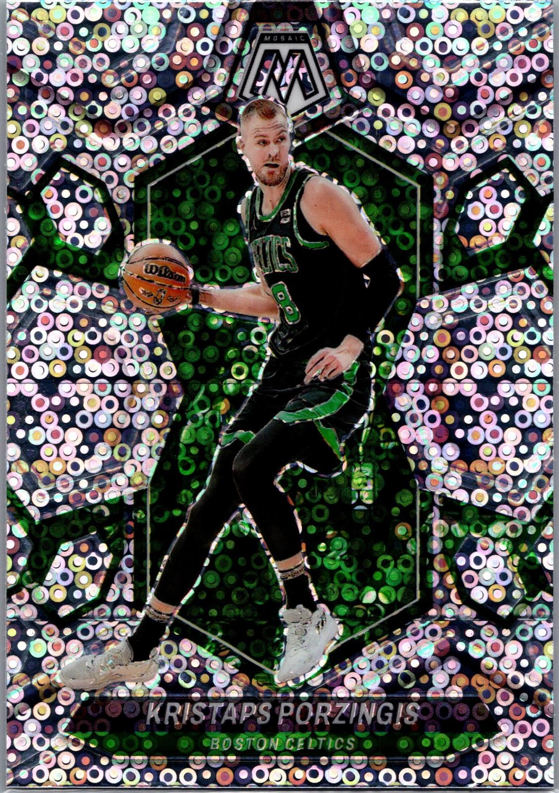 2023-24 Panini Mosaic #169 Kristaps Porzingis Fast Break Silver