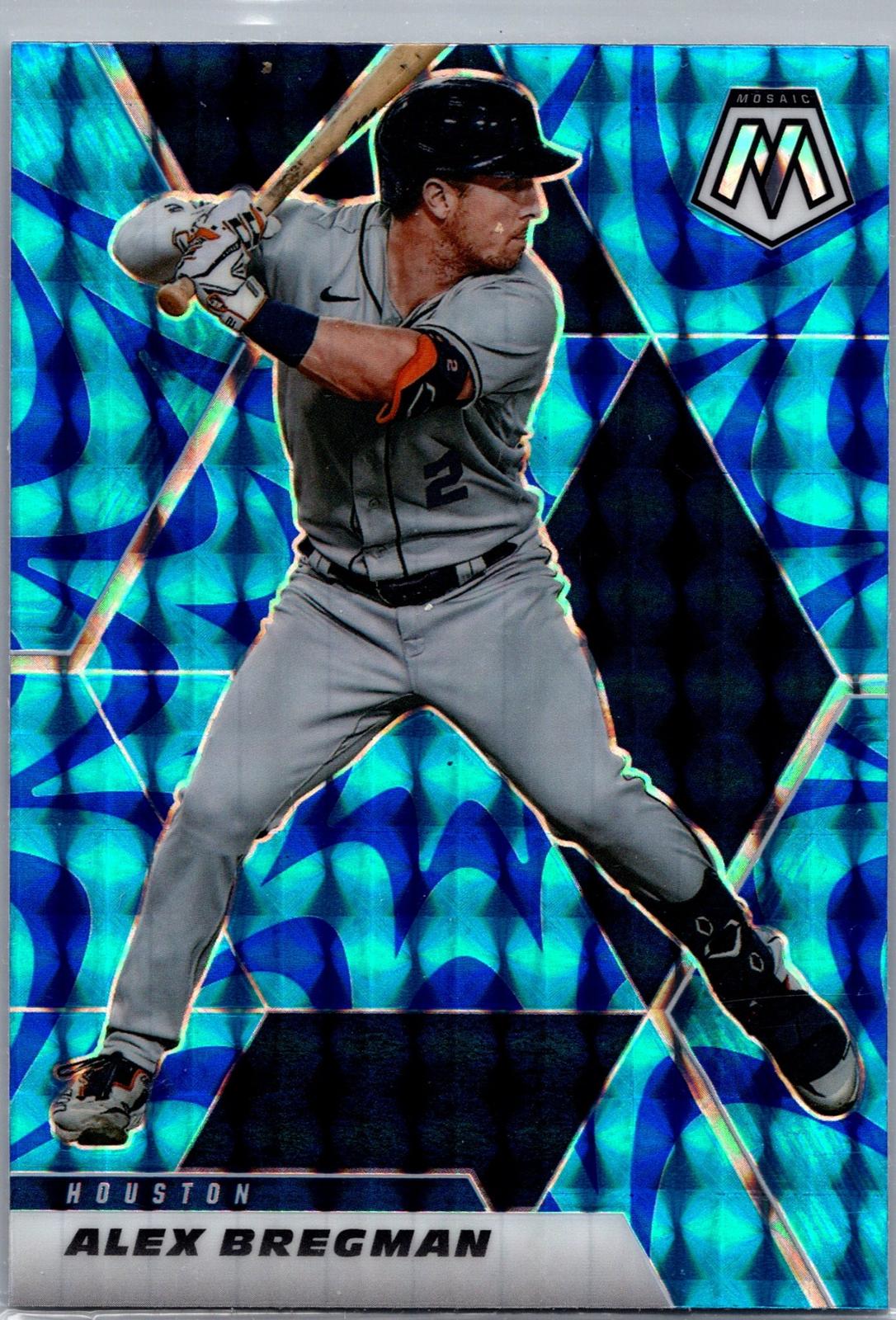 2021 Panini Mosaic #153 Alex Bregman Reactive Blue