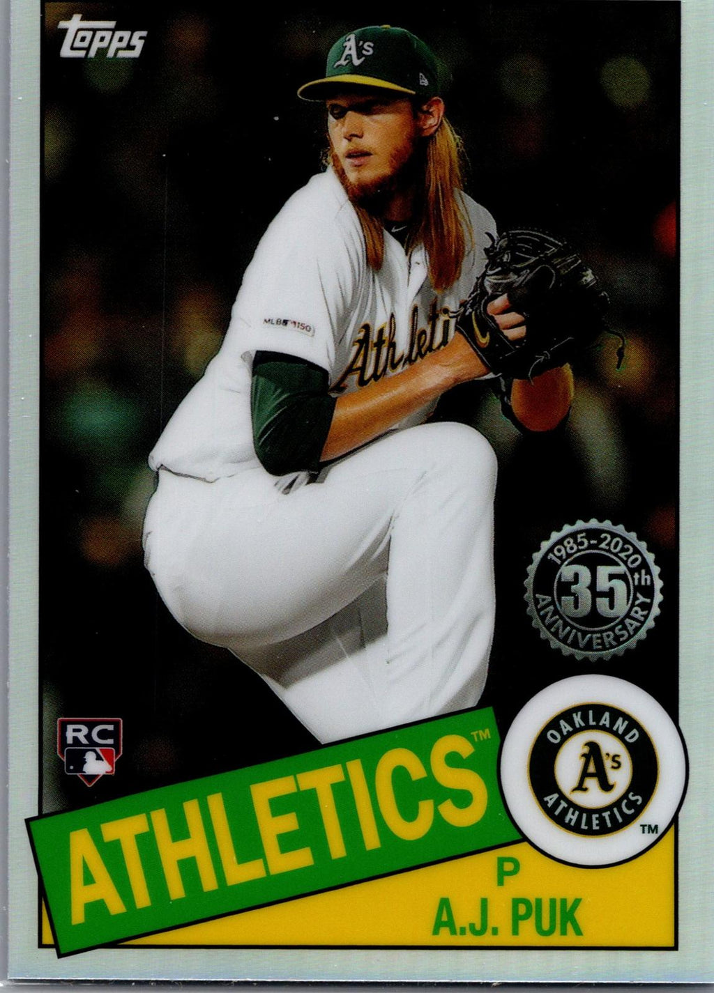 2020 Topps Chrome #85TC-14 A.J. Puk 1985 Topps Baseball 35th Anniversary