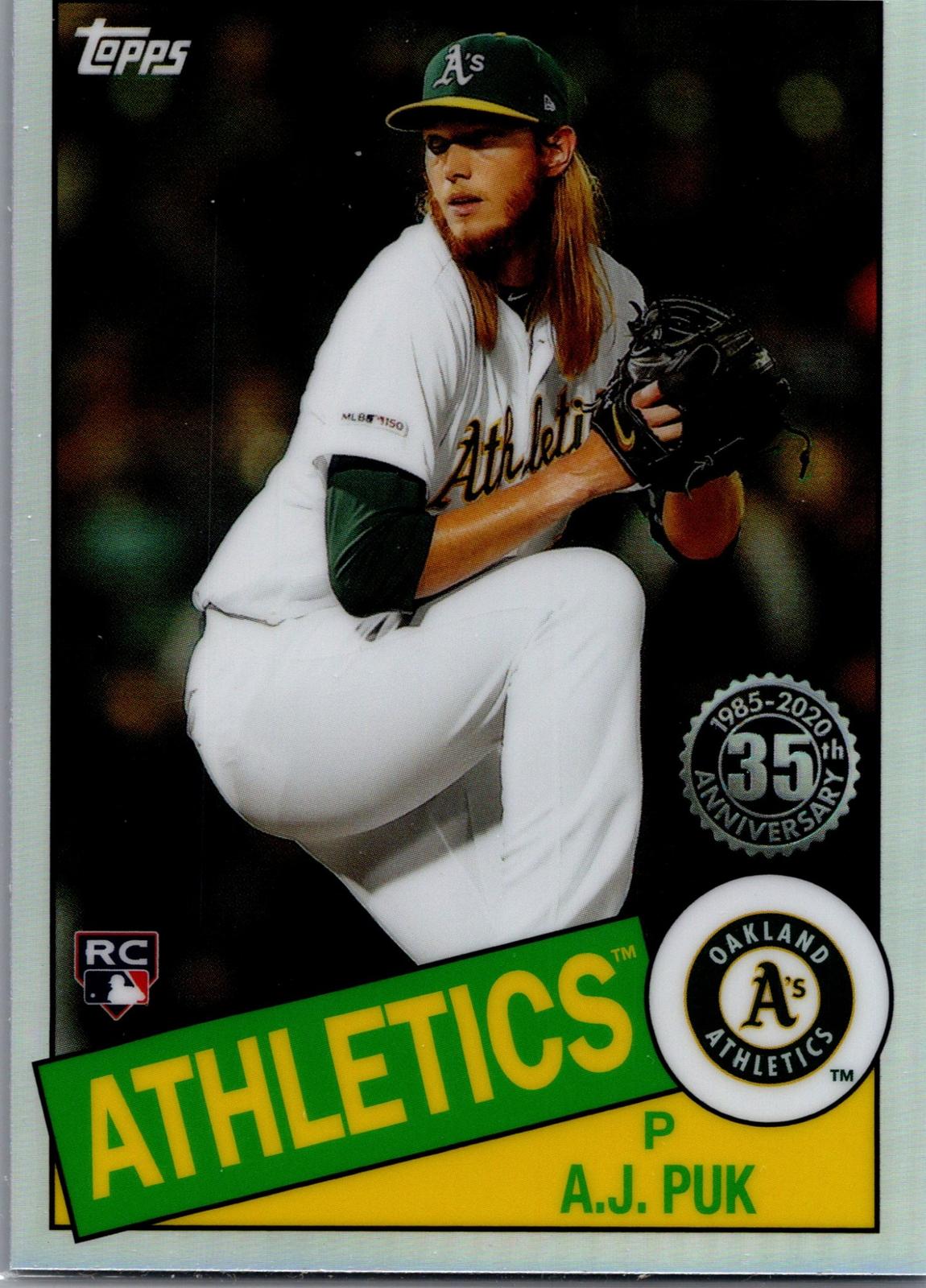 2020 Topps Chrome #85TC-14 A.J. Puk 1985 Topps Baseball 35th Anniversary