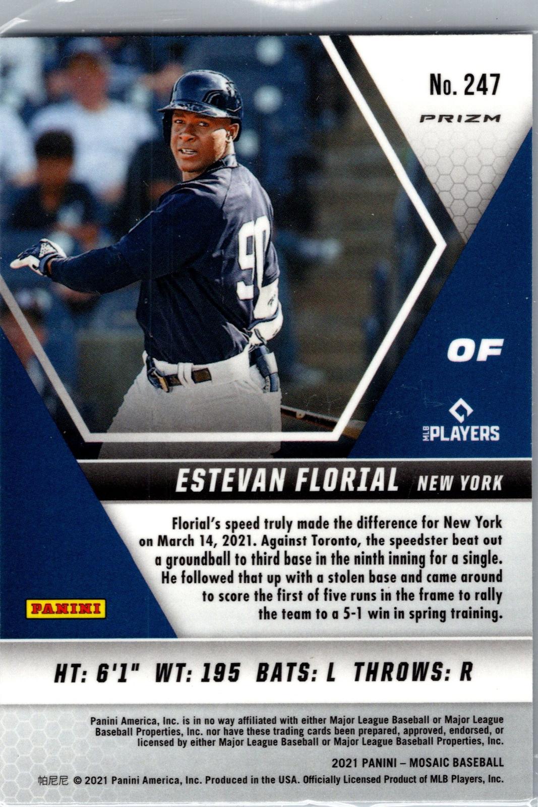2021 Panini Mosaic #247 Estevan Florial Mosaic