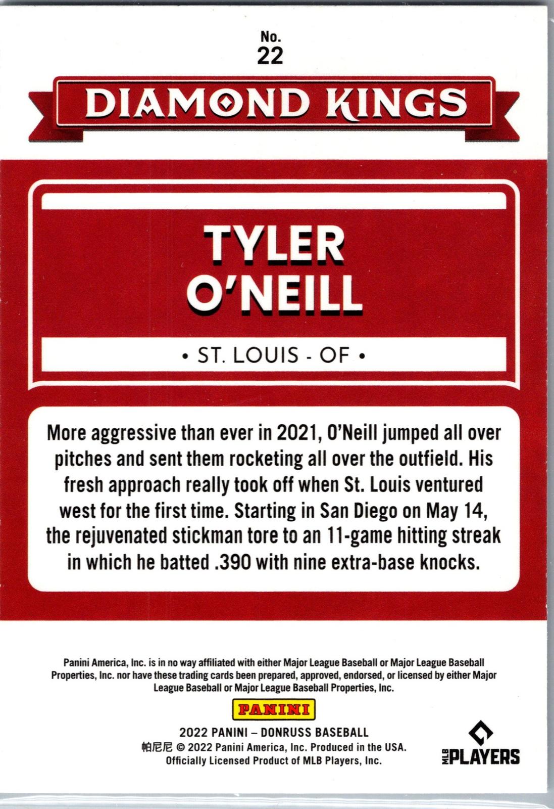 2022 Donruss #22 Tyler O'Neill Liberty