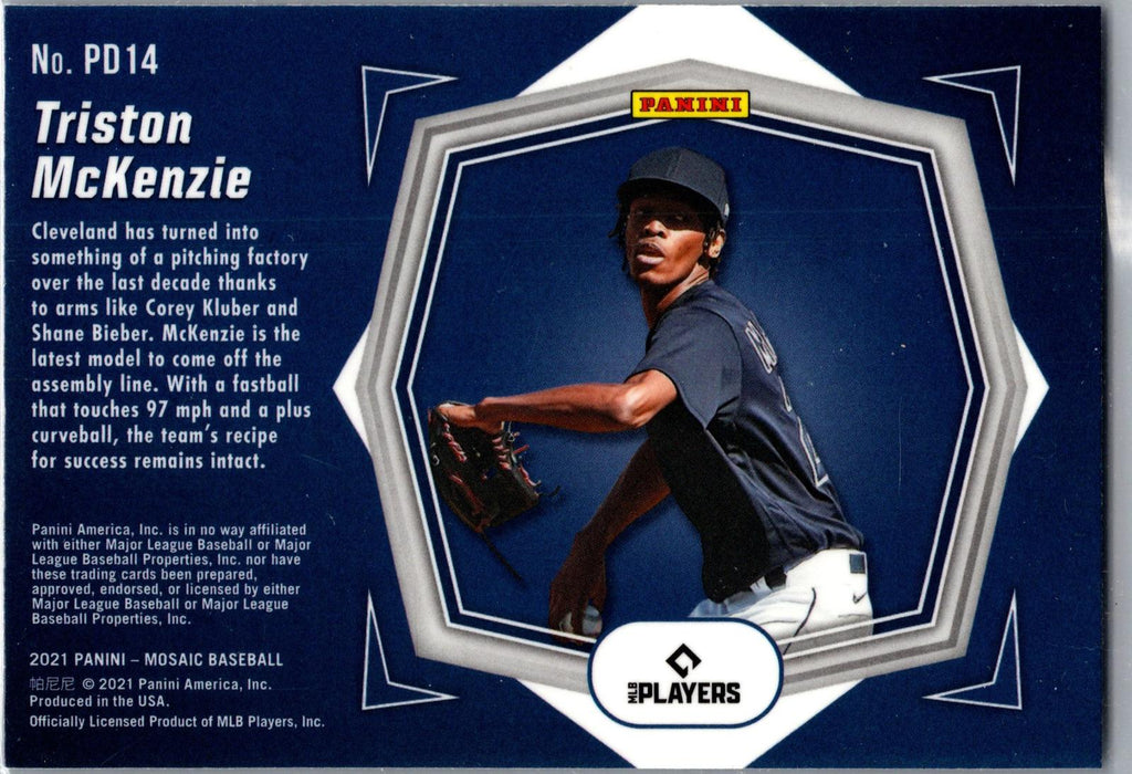 2021 Panini Mosaic #PD14 Triston McKenzie Debuts