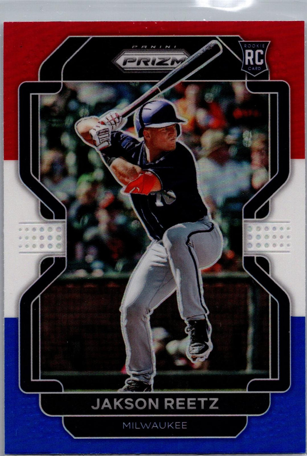 2022 Panini Prizm #59 Jakson Reetz Red/White/Blue Prizm