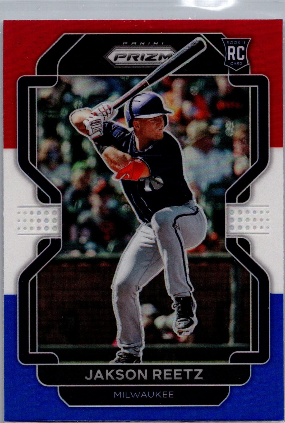 2022 Panini Prizm #59 Jakson Reetz Red/White/Blue Prizm