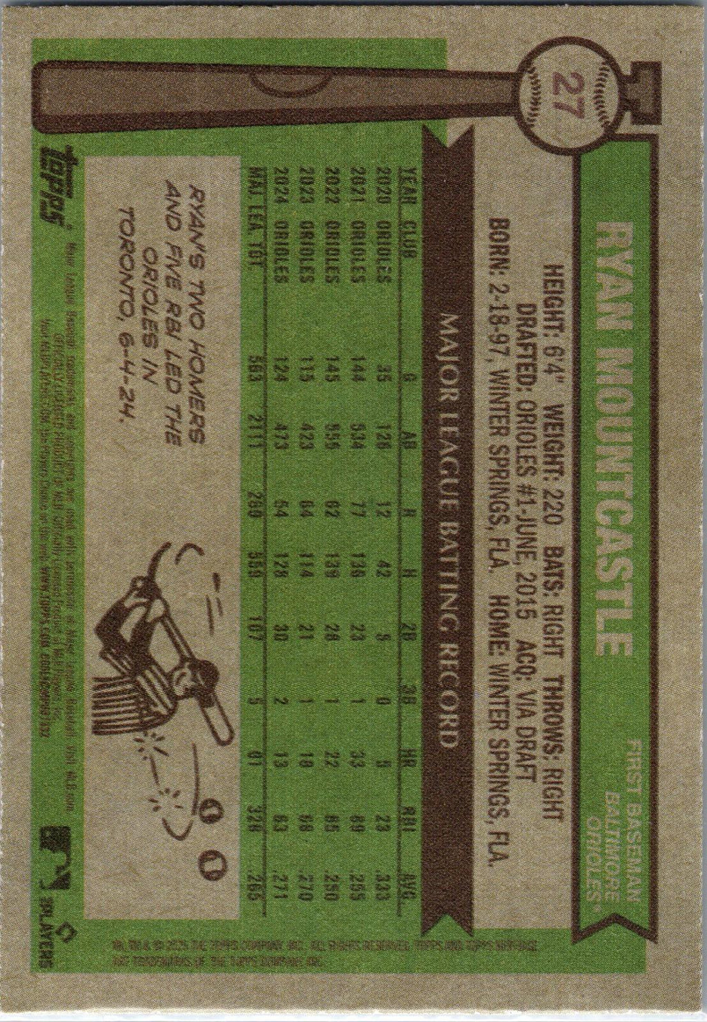 2025 Topps Heritage #27 Ryan Mountcastle