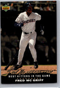 1992 Upper Deck #T8 Fred McGriff Ted Williams' Best