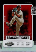 2021 Panini Contenders #96 Yu Darvish Optic Red Wave