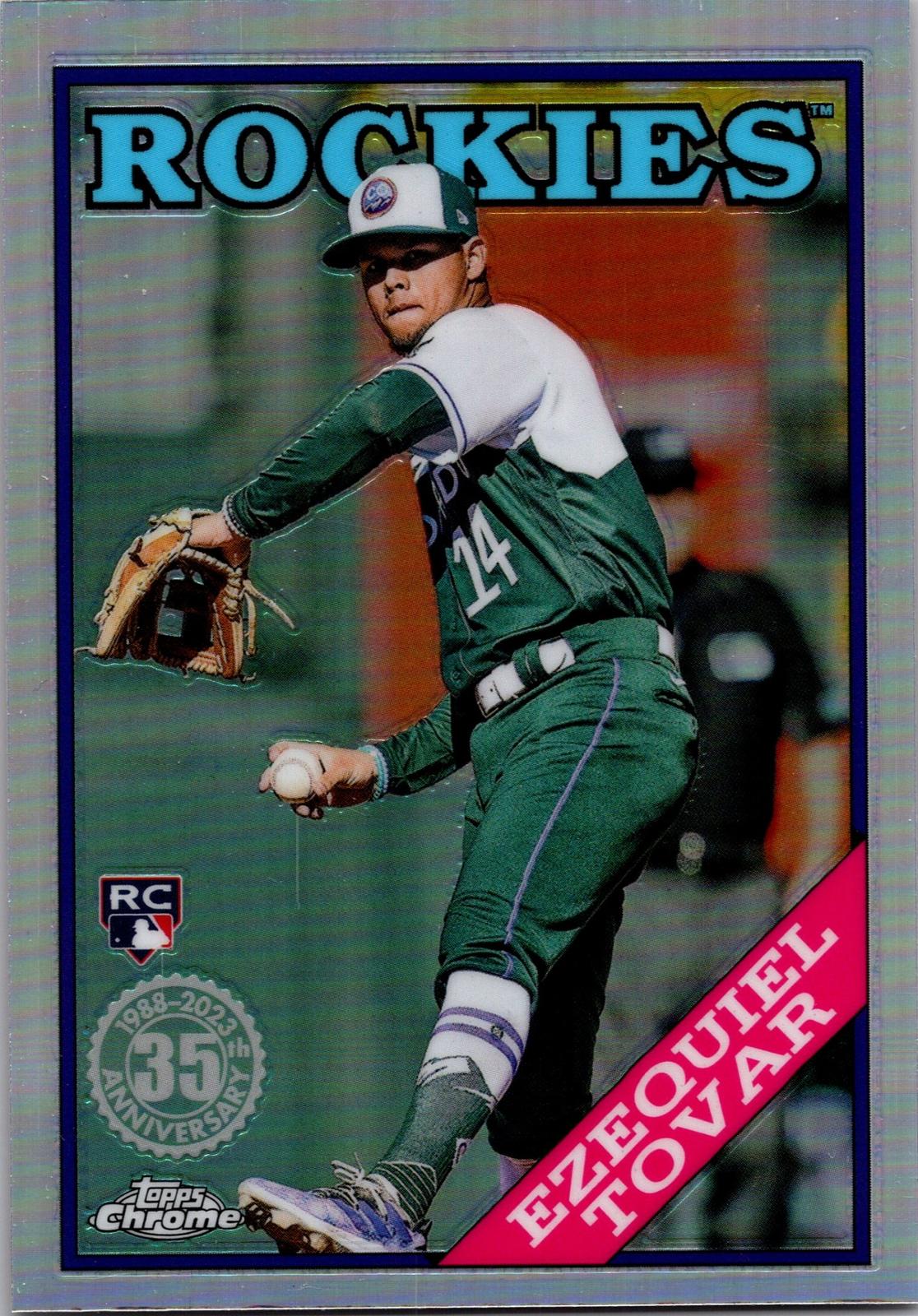2023 Topps Chrome #88BC-9 Ezequiel Tovar 1988 Topps Baseball 35th Anniversary