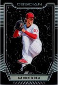 2019 Panini Chronicles #6 Aaron Nola Obsidian