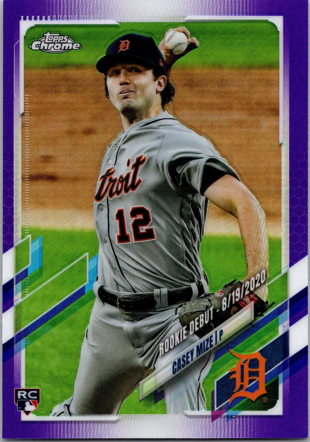 2021 Topps Chrome Update #USC73 Casey Mize Purple Refractor