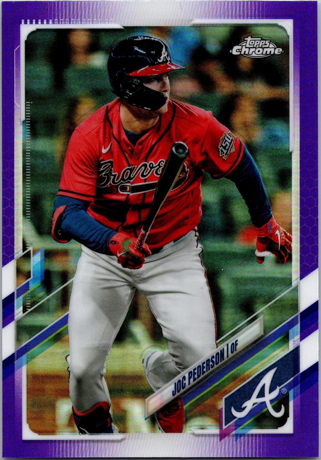 2021 Topps Chrome Update #USC94 Joc Pederson Purple Refractor