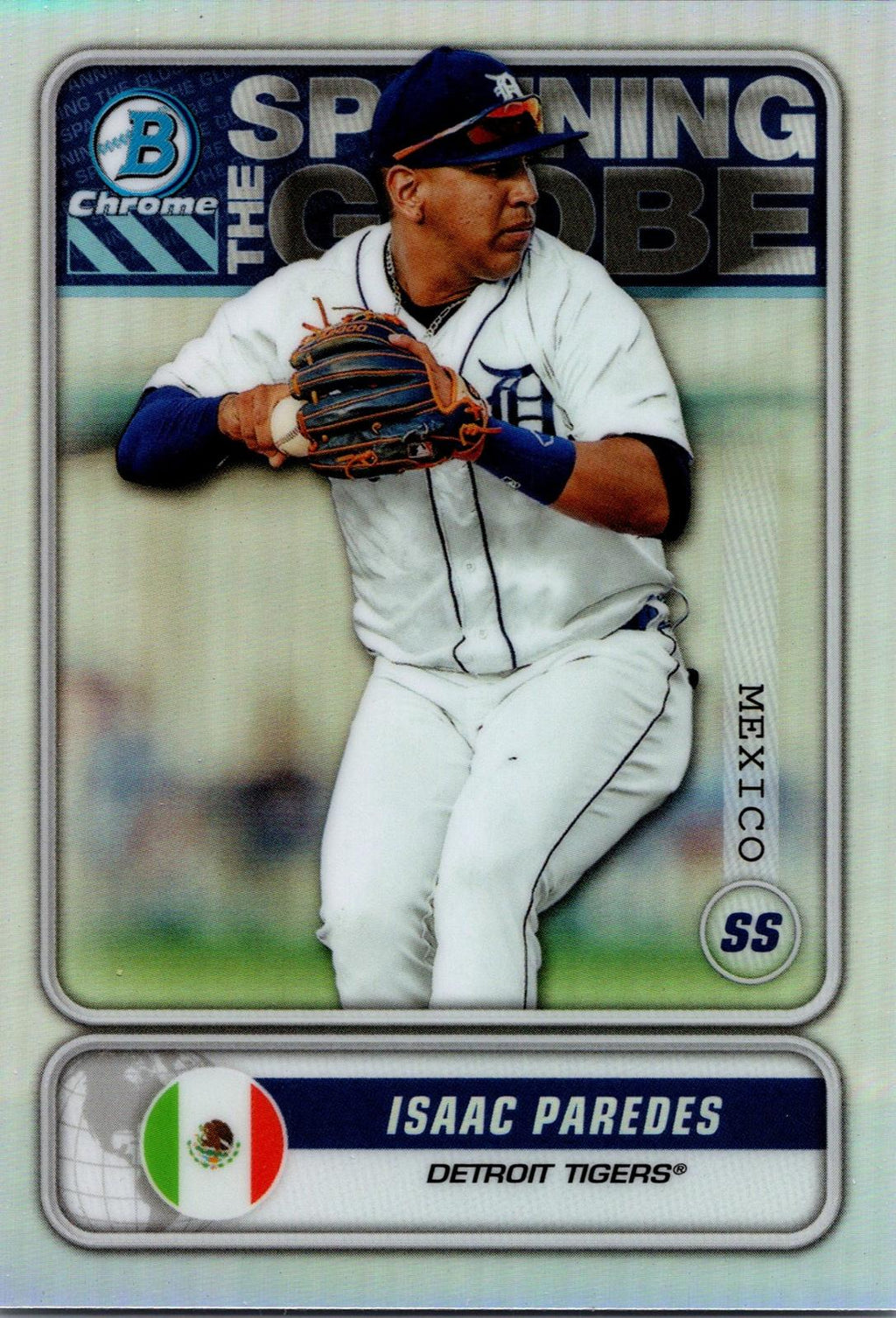 2020 Bowman #STG-IP Isaac Paredes Chrome Spanning the Globe