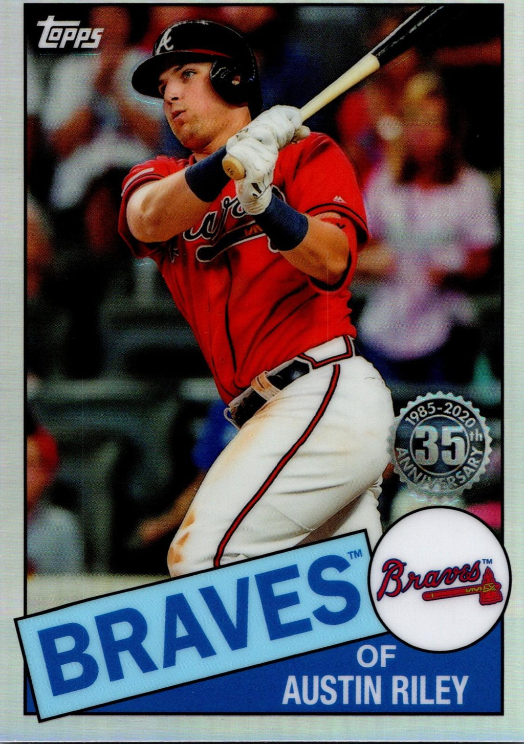2020 Topps Chrome #85TC-23 Austin Riley 1985 Topps Baseball 35th Anniversary
