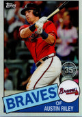 2020 Topps Chrome #85TC-23 Austin Riley 1985 Topps Baseball 35th Anniversary