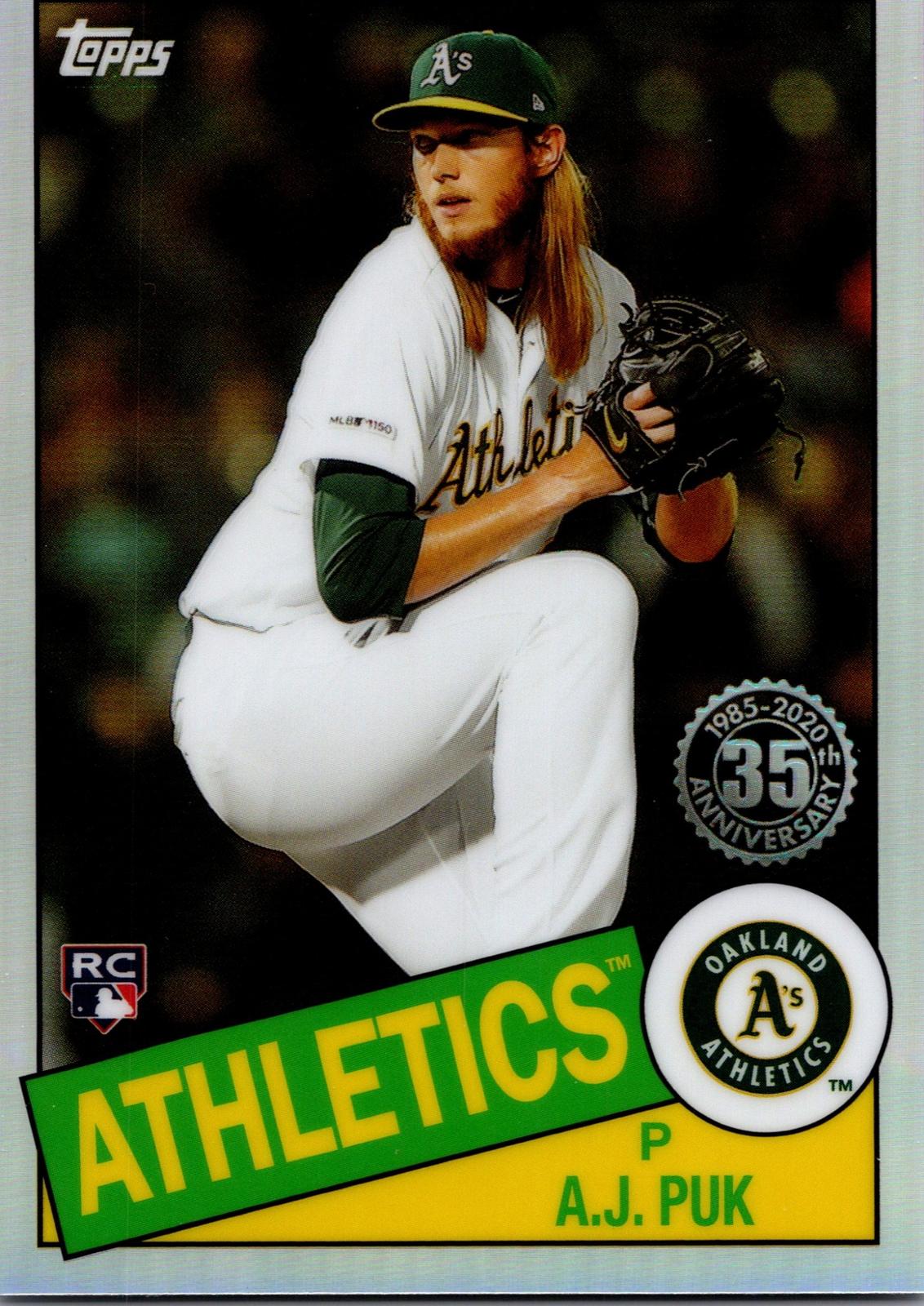 2020 Topps Chrome #85TC-14 A.J. Puk 1985 Topps Baseball 35th Anniversary