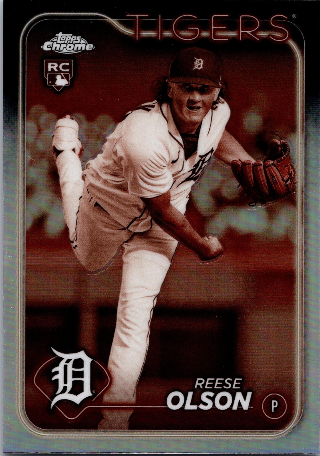 2024 Topps Chrome #40 Reese Olson Sepia Refractor