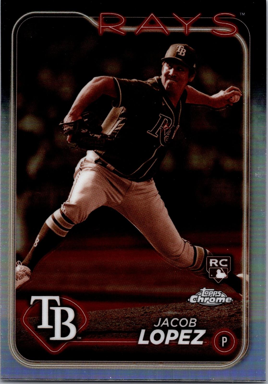 2024 Topps Chrome #225 Jacob Lopez Sepia Refractor