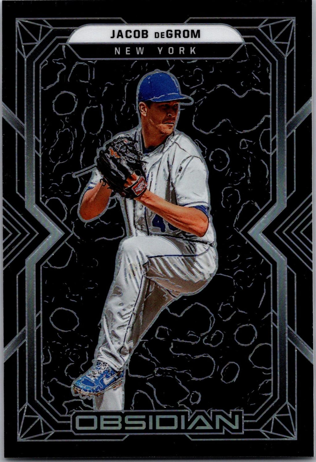 2022 Panini Chronicles #37 Jacob deGrom Obsidian
