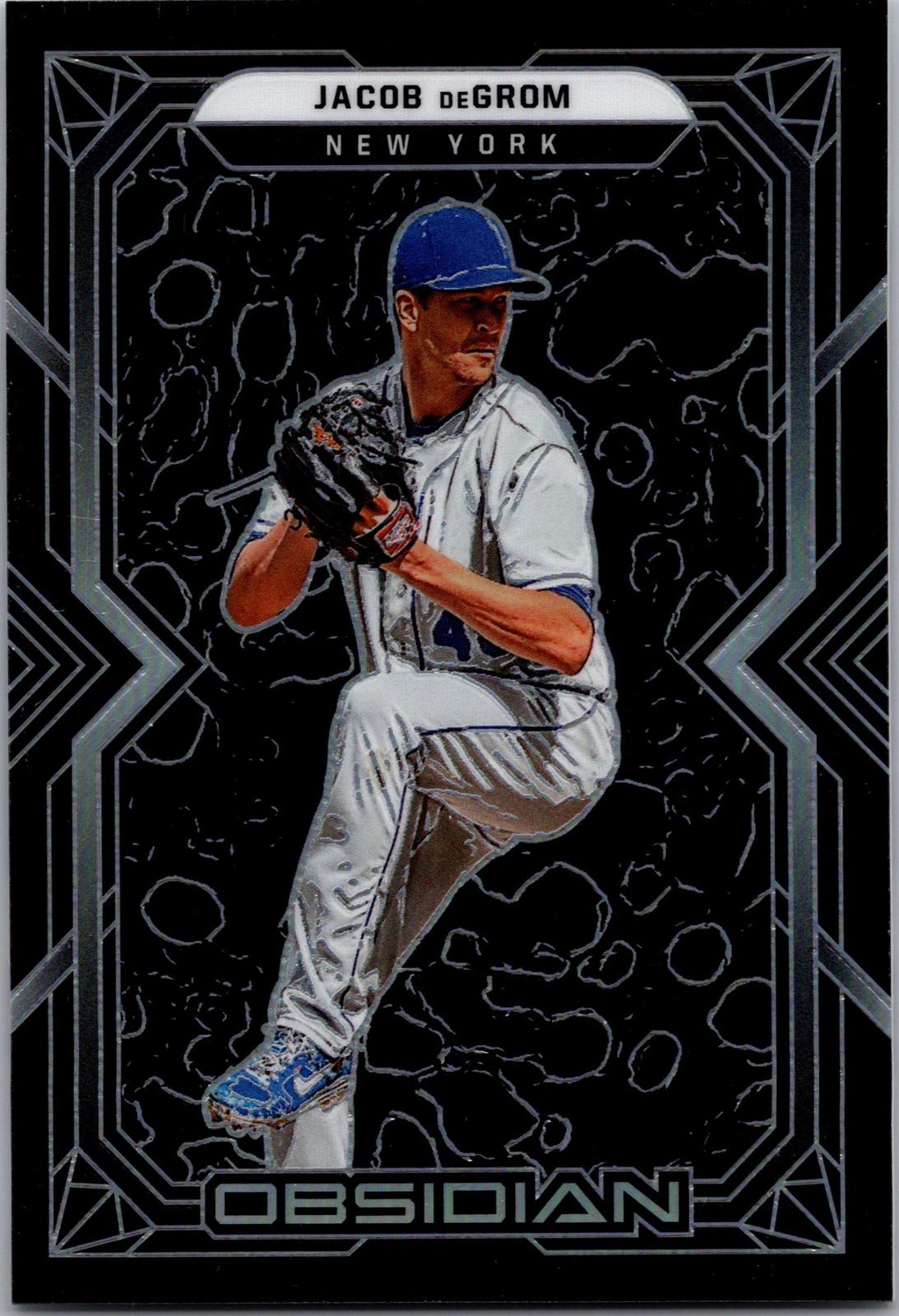 2022 Panini Chronicles #37 Jacob deGrom Obsidian