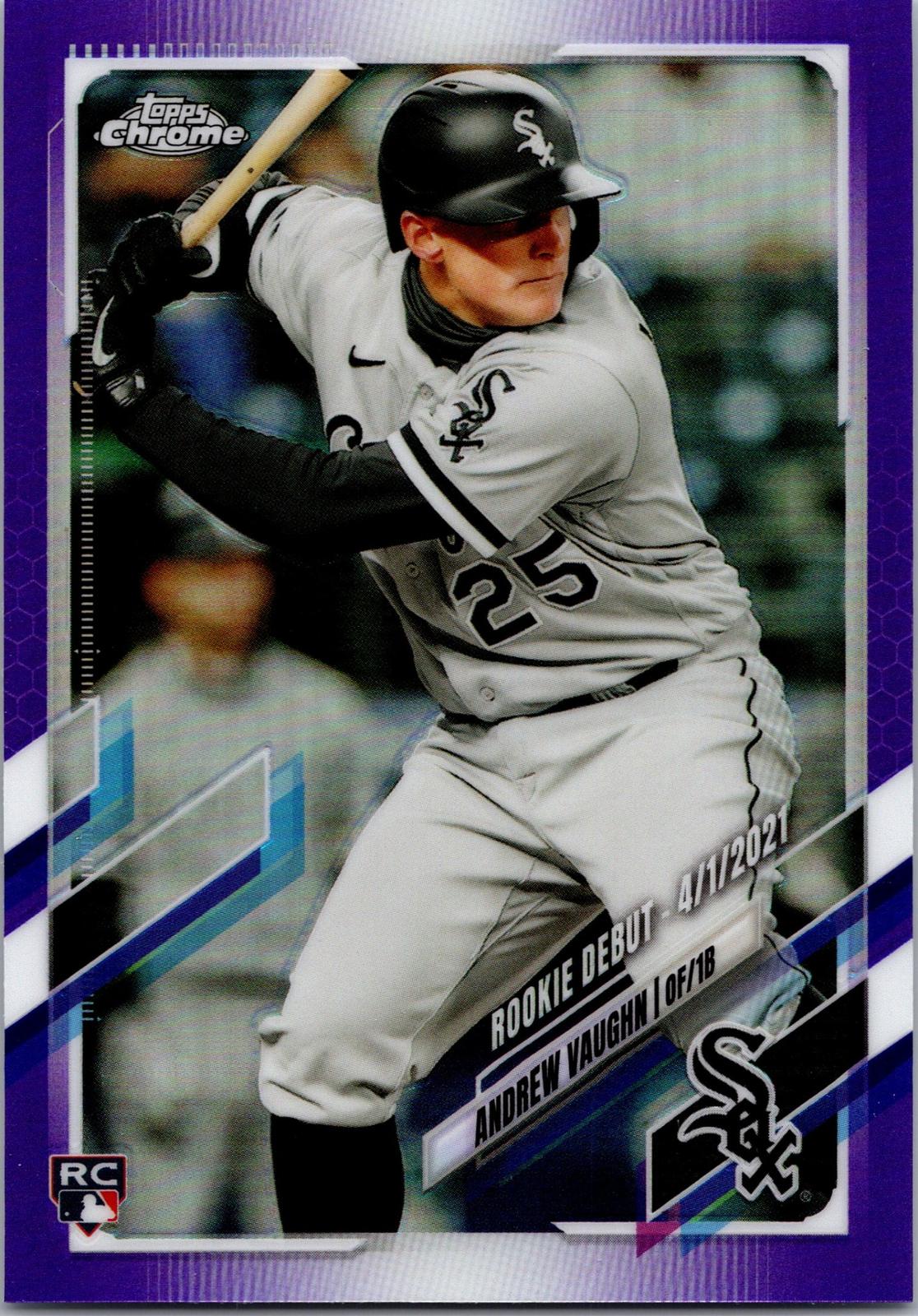 2021 Topps Chrome Update #USC19 Andrew Vaughn Purple Refractor