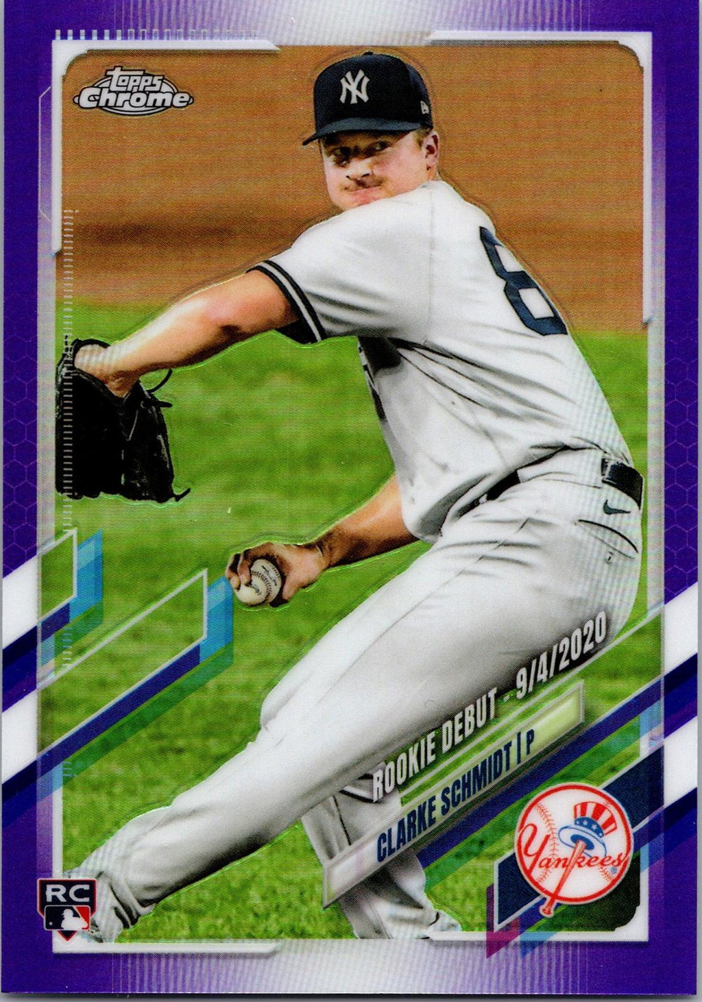 2021 Topps Chrome Update #USC81 Clarke Schmidt Purple Refractor