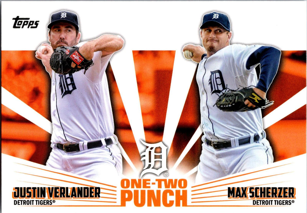 2023 Topps #12P-17 Justin Verlander / Max Scherzer One-Two Punch