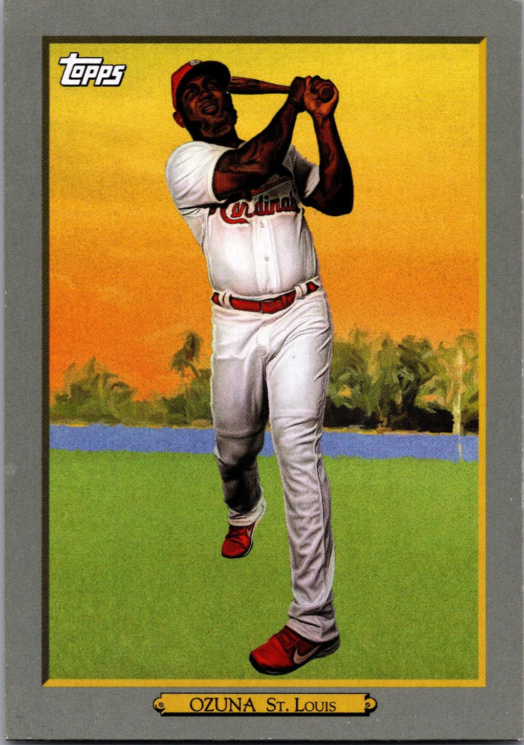 2020 Topps #TR-82 Marcell Ozuna Turkey Red 2020 (Series 1)