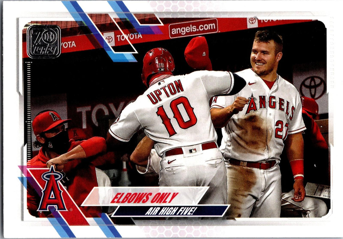 2021 Topps #166 Elbows Only (Justin Upton / Mike Trout)