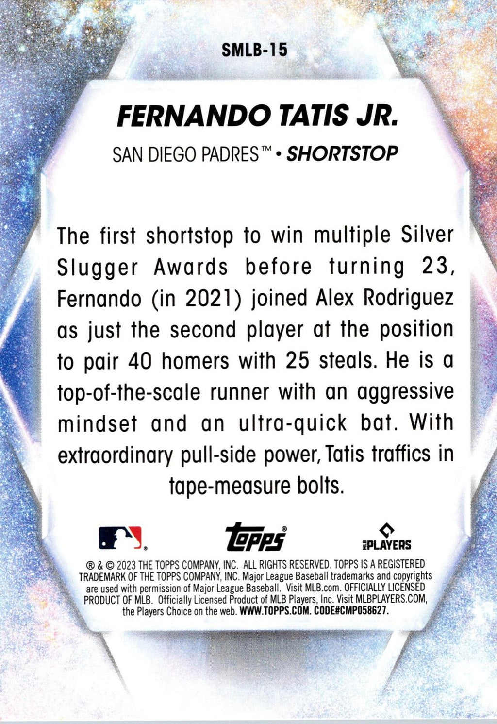 2023 Topps #SMLBC-15 Fernando Tatis Jr. Stars of MLB Chrome