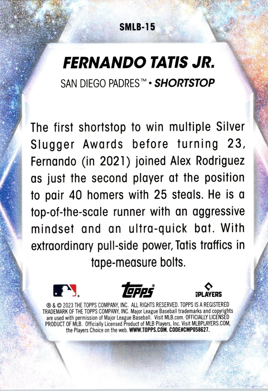 2023 Topps #SMLBC-15 Fernando Tatis Jr. Stars of MLB Chrome