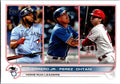 2022 Topps 1st Edition #48 AL HR Leaders (Guerrero Jr. / Perez /Ohtani)