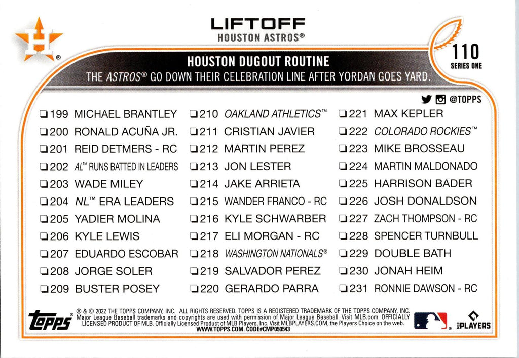 2022 Topps 1st Edition #110 Liftoff