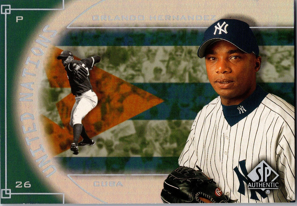 2000 SP Authentic #UN3 Orlando Hernandez United Nations