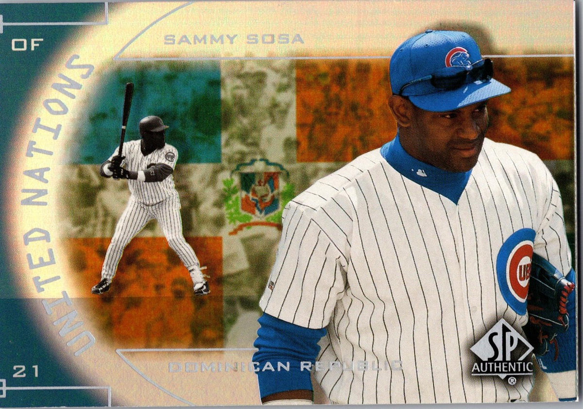 2000 SP Authentic #UN1 Sammy Sosa United Nations