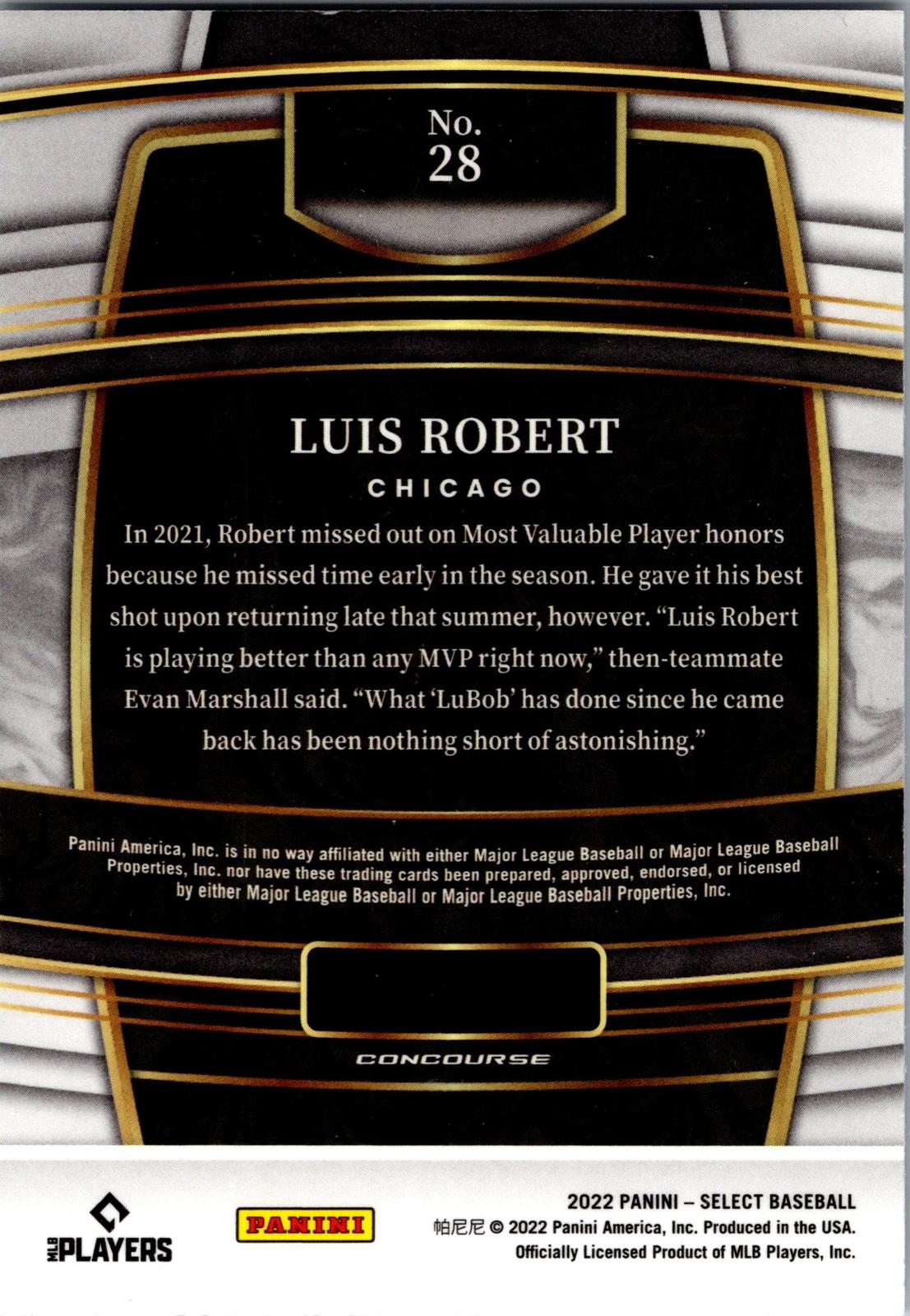 2022 Panini Select #28 Luis Robert