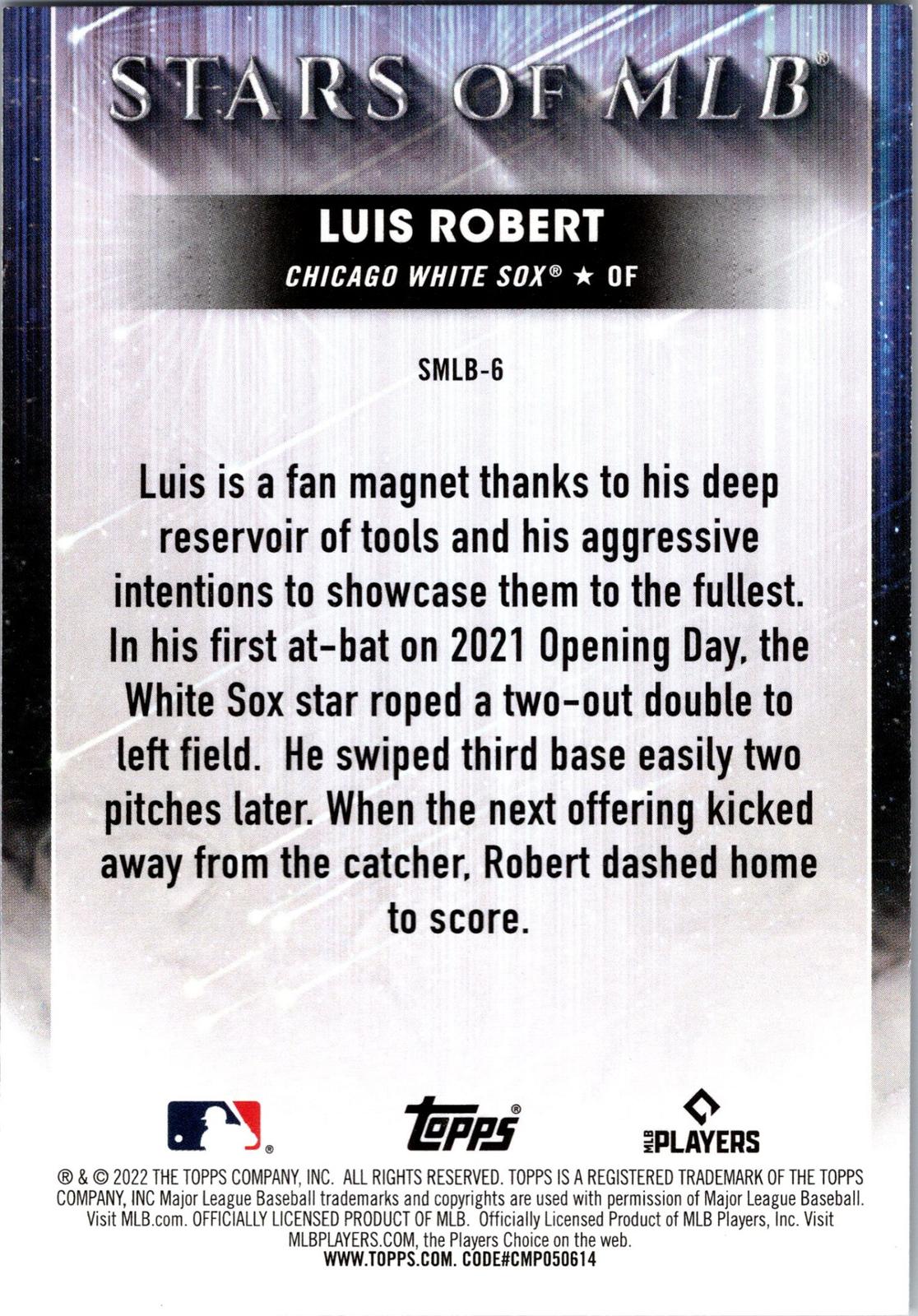 2022 Topps #SMLB-6 Luis Robert Stars of MLB