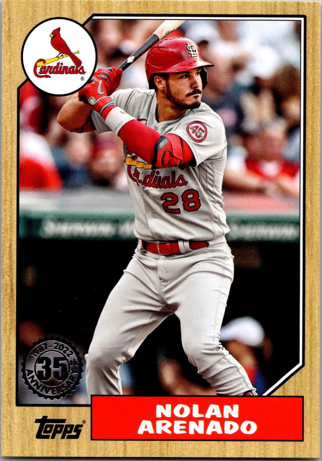 2022 Topps #T87-2 Nolan Arenado 1987 Topps Baseball 35th Anniv (Series One)