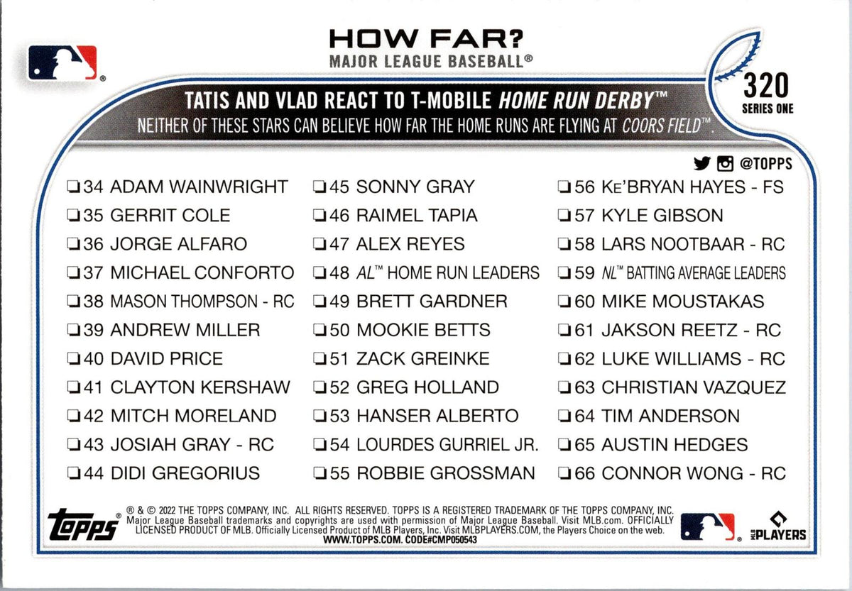 2022 Topps #320 How Far?