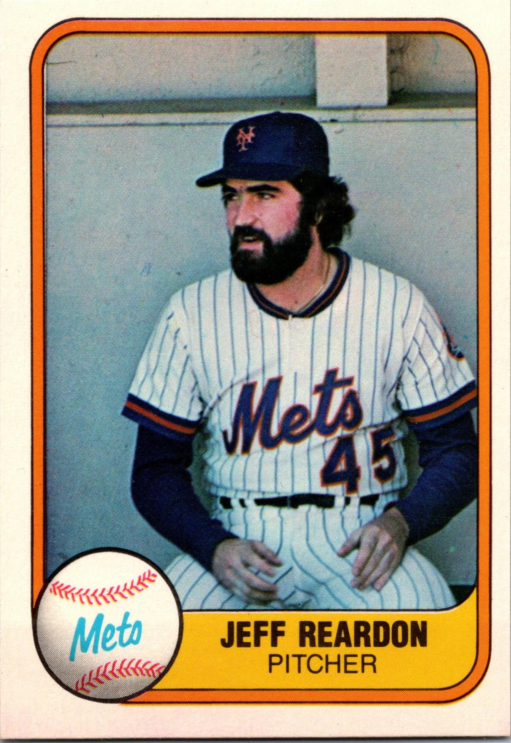 1981 Fleer #335 Jeff Reardon
