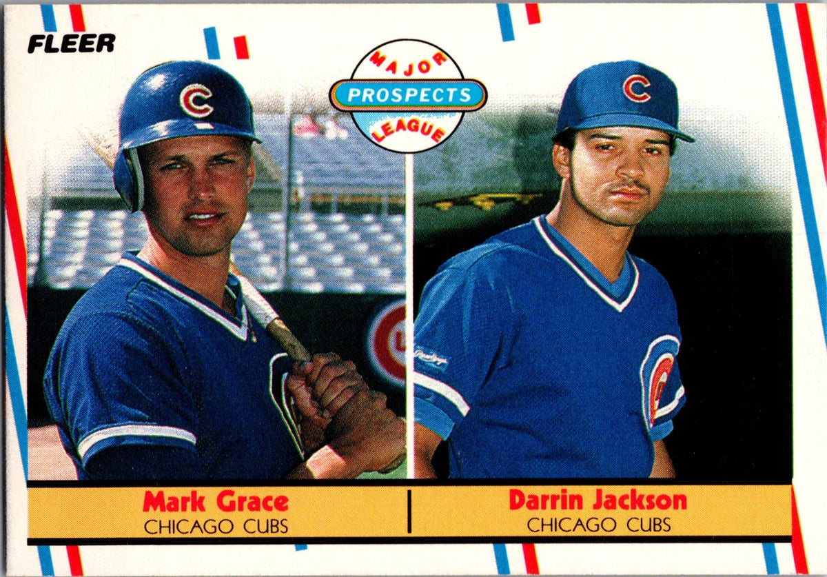 1988 Fleer #641 Mark Grace / Darrin Jackson