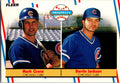 1988 Fleer #641 Mark Grace / Darrin Jackson