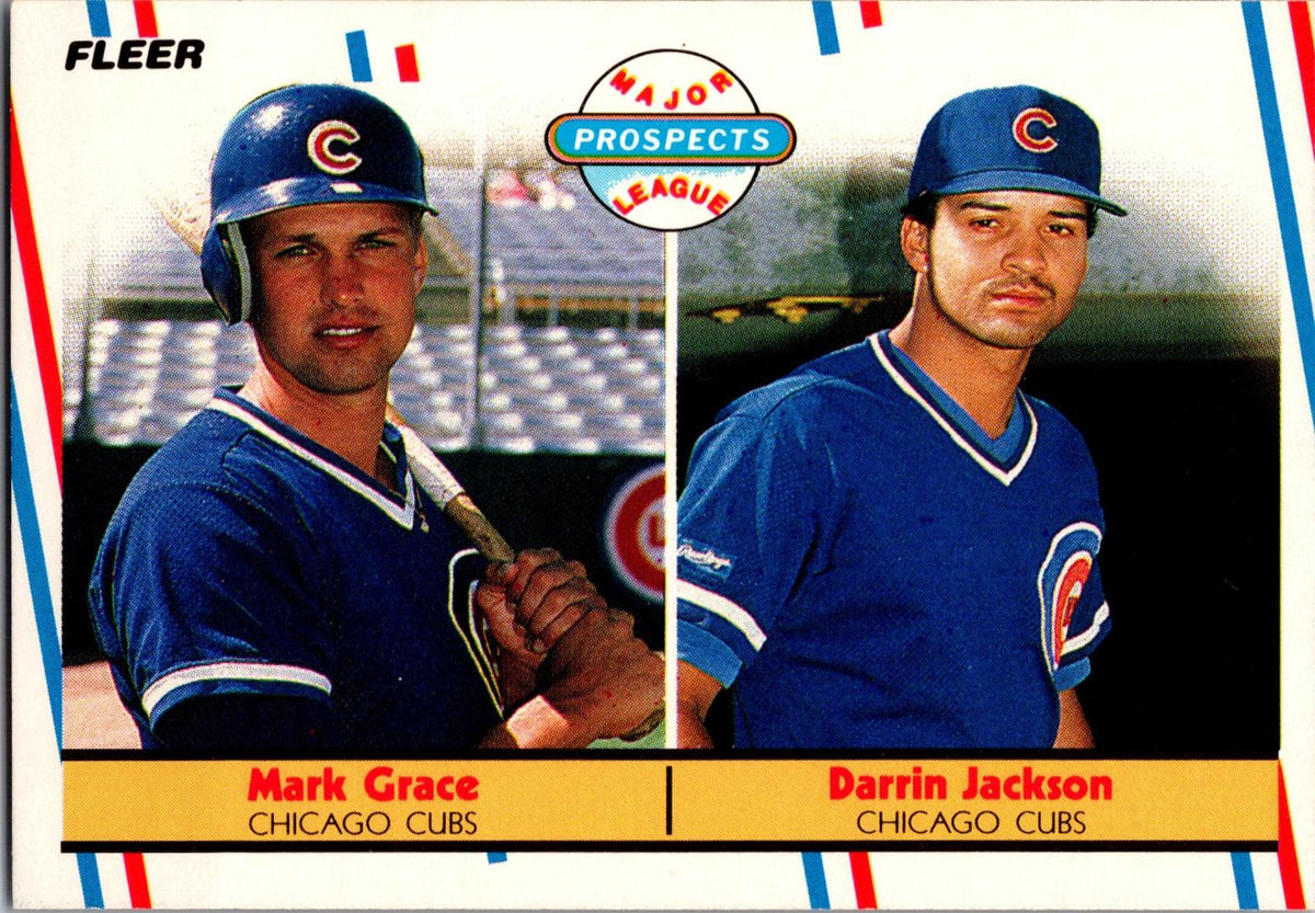 1988 Fleer #641 Mark Grace / Darrin Jackson