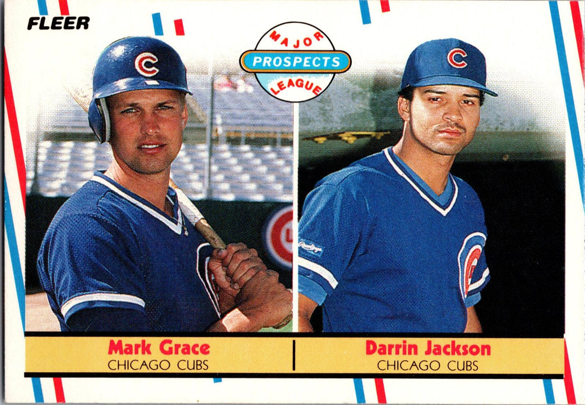 1988 Fleer #641 Mark Grace / Darrin Jackson