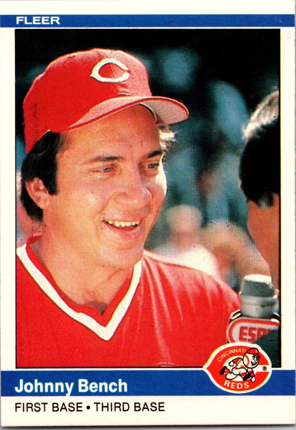 1984 Fleer #462 Johnny Bench