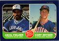1986 Fleer #653 Cecil Fielder / Cory Snyder
