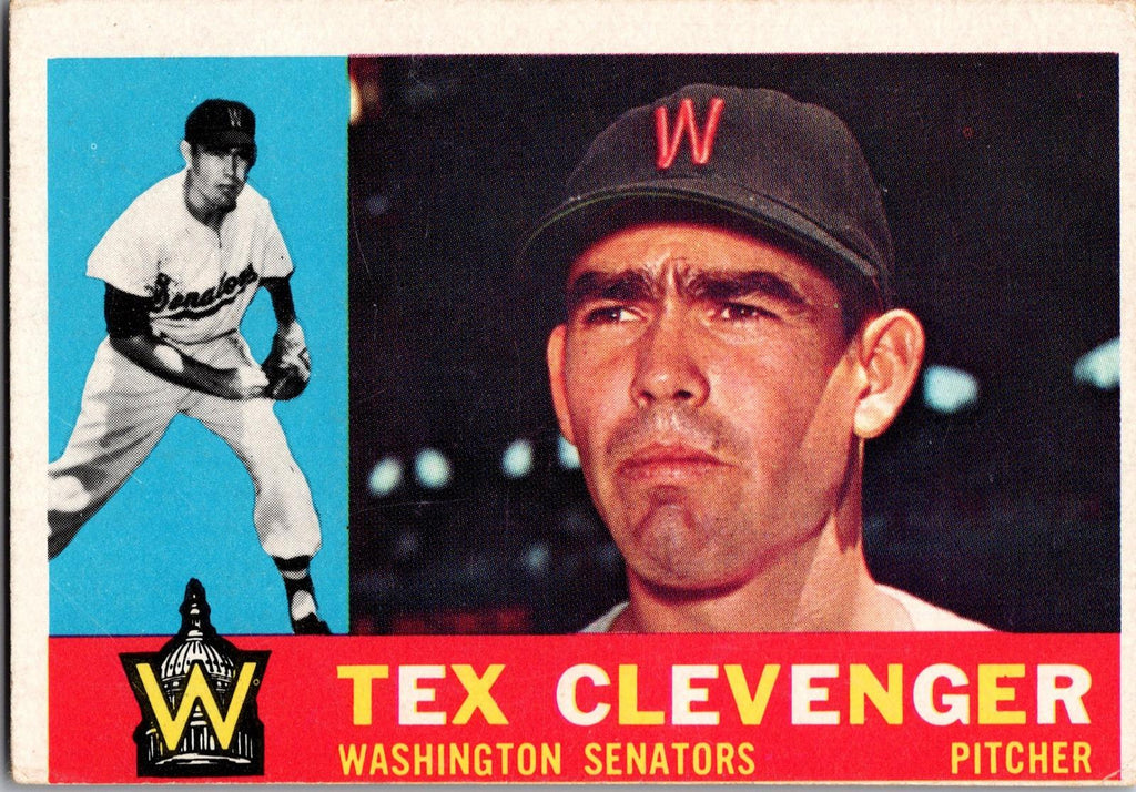 1960 Topps #392a Tex Clevenger : Gray back