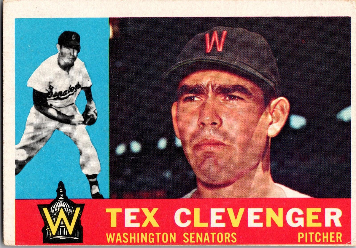 1960 Topps #392a Tex Clevenger : Gray back